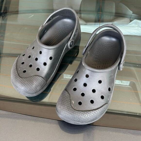 Crocs Unisex Classic Clogs Size M 6 W 8 Black Sandals - Picture 6 of 13